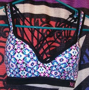 XOXO Underwire Crossback Sports Bra 34B